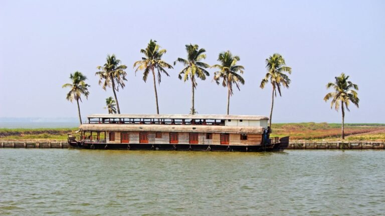 Houseboats on the backwaters, Kerala